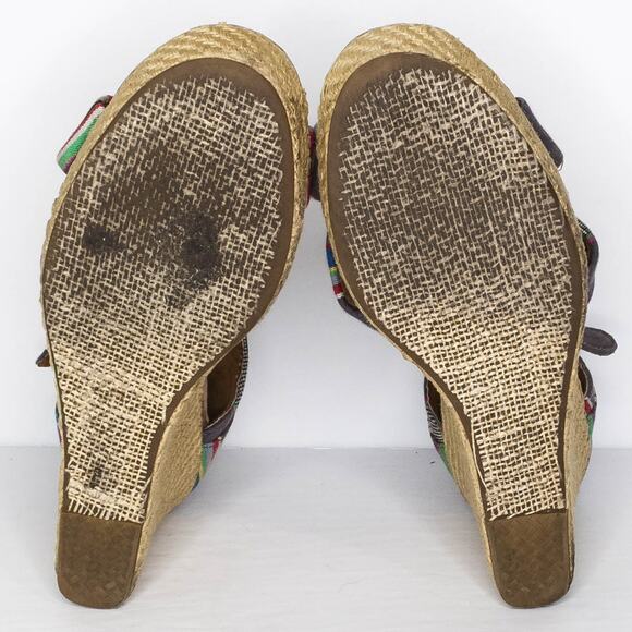 TOMS Sandals Wedge Platform Heels Espadrille Coastal Grandma Boho Preppy Retro 8 - Picture 6 of 6